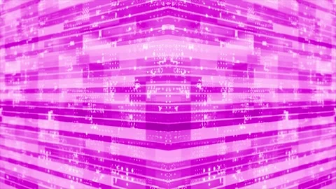 3D pink striped box pattern moving technology cyberspace background Stock Footage 272431638