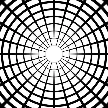 3D pipe perspective mesh tunnel vector perspective circular mesh cobweb 스톡 일러스트