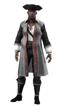 3D Pirate man Stock Illustration