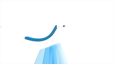 3D pixel Icon arrow for text Animation on empty background. Outline web icon Stock Footage 153836292