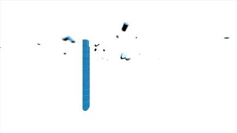 3D pixel Icon arrow for text Animation on empty background. Outline web icon Stock Footage 153844766