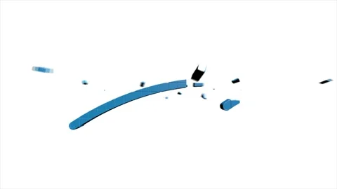 3D pixel Icon arrow for text Animation on empty background. Outline web icon Stock Footage 153855368