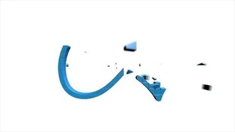3D pixel Icon arrow for text Animation on empty background. Outline web icon Stock Footage 153861371