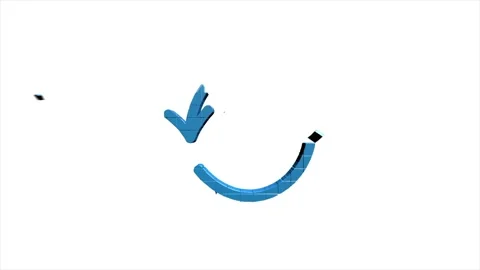 3D pixel Icon arrow for text Animation on empty background. Outline web icon Stock Footage 153861522