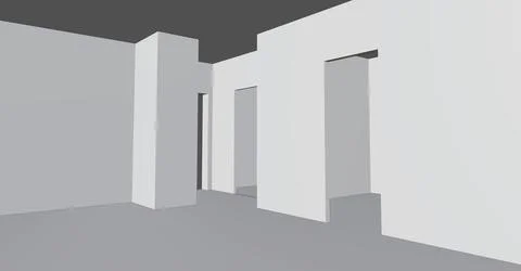 3D plan of the apartment plan in a professional program Stock Illustration