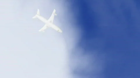 3D plane 01 Stock Footage 735282