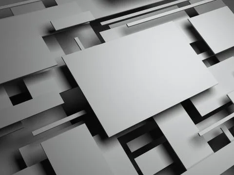 3d plane. abstract render Illustrazione stock
