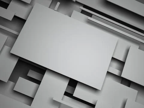 3d plane. abstract render Illustrazione stock