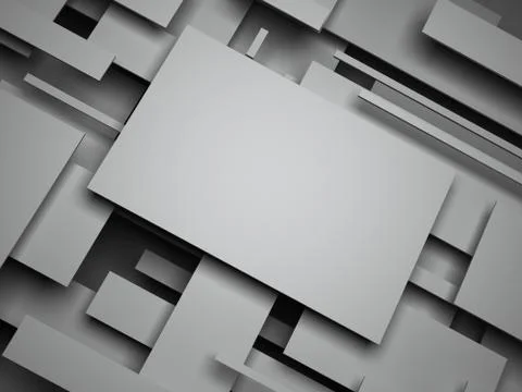 3d plane. abstract render Stockillustratie