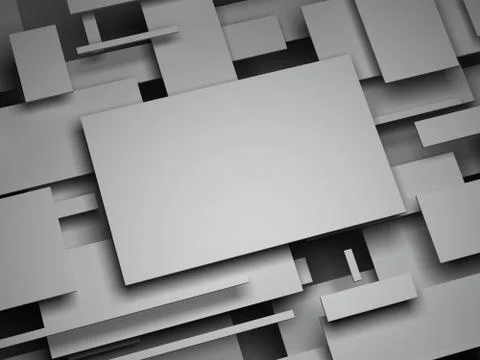 3d plane. abstract render Stock Illustration