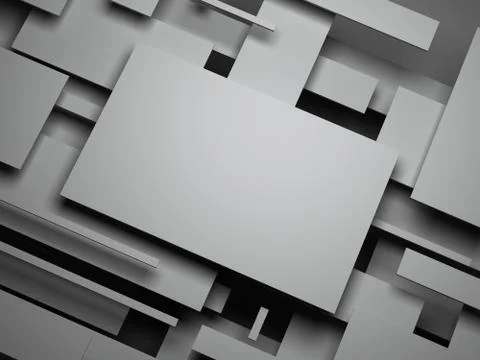 3d plane. abstract render Stock Illustration