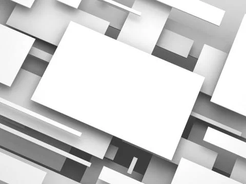 3d plane. abstract render Stock Illustration