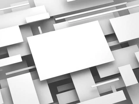 3d plane. abstract render イラスト素材