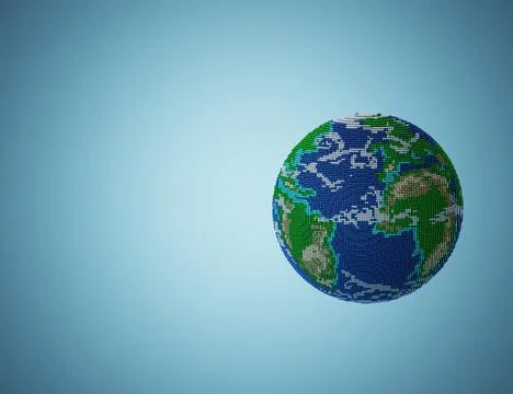 3D planet earth Stock Illustration