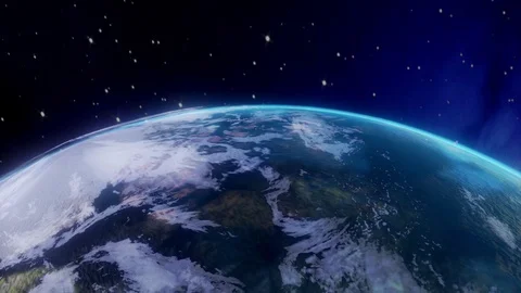 3D planet earth in space Stockbeeldmateriaal 123792751