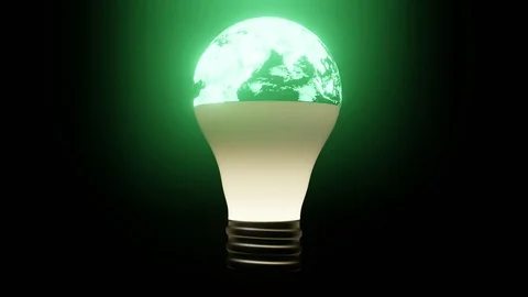 3D planet earth spinning in the lamp Stockbeeldmateriaal 109331453