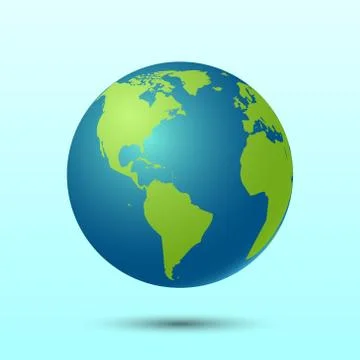 3D Planet earth , vector illustration Stock Illustration