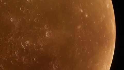 3D Planet Mercury And Stellar Stock Footage 244999985