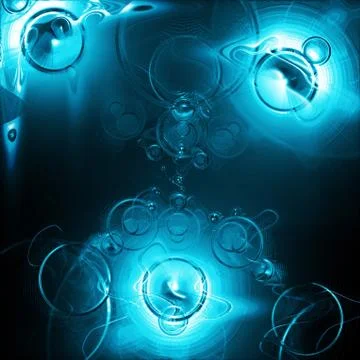 3d plasma blobs Stock Illustration