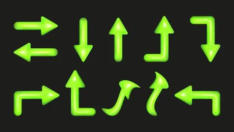 3D plastic elements set isolated abstract shapes. Stock Illustration