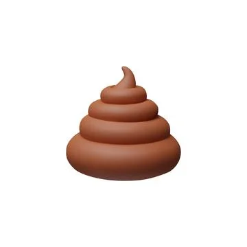 3D plasticine vector poo Stock Illustration