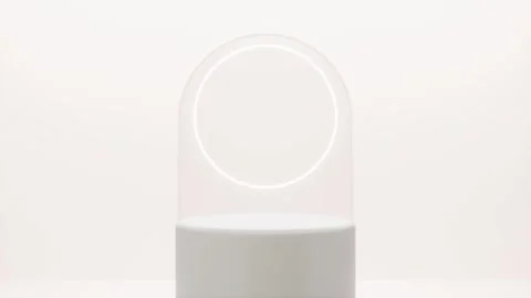 3d platform white in white background holiday and event concept render Stock Footage 273847969