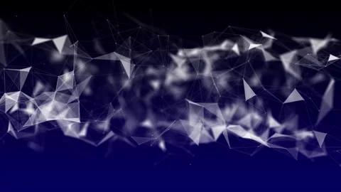 3D Plexus lines with triangular shapes network technology background with Stock Footage 294957186