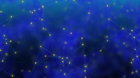 3D Plexus lines with triangular shapes network technology background with Stock Footage 294957792