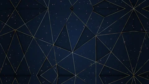 3D Plexus lines with triangular shapes network technology background with Stock Footage 295168632