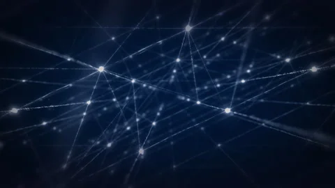 3D Plexus Network Grid Abstract Technology Animated Footage 4K Stock Footage 336948029
