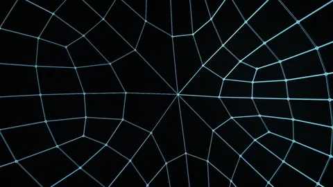 3D Plexus style cobweb Stock Footage 103939088