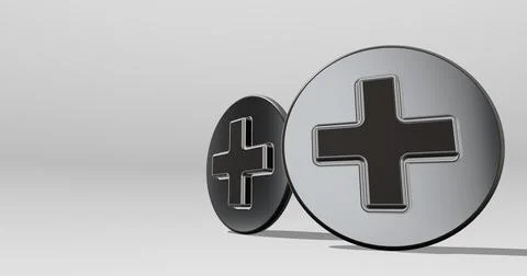 3d Plus Signs Stock Illustration