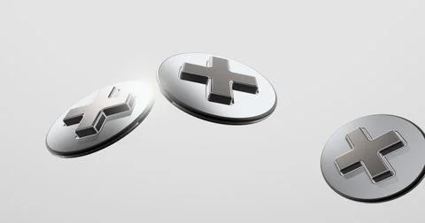 3d Plus Signs Stock Illustration