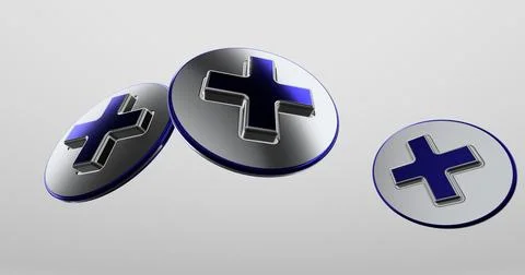 3d Plus Signs Stock Illustration