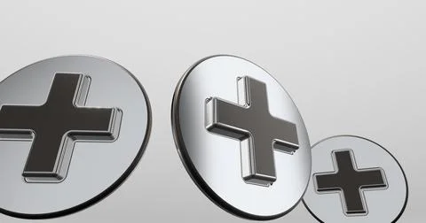 3d Plus Signs Stock Illustration