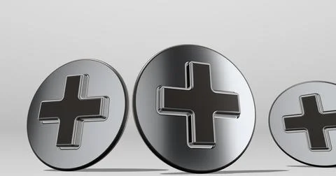 3d Plus Signs Stock Illustration