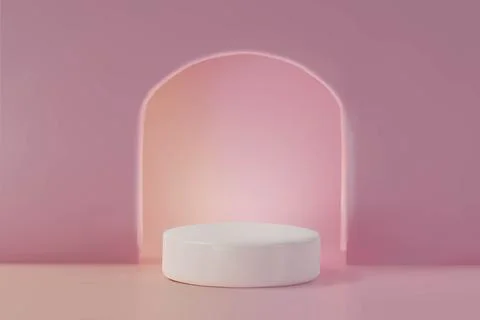 3d podium arch background Stock Illustration