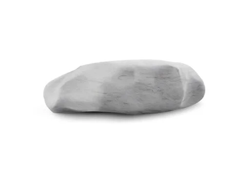 3d podium made of light gray stone with a smooth surface. Illustrazione stock