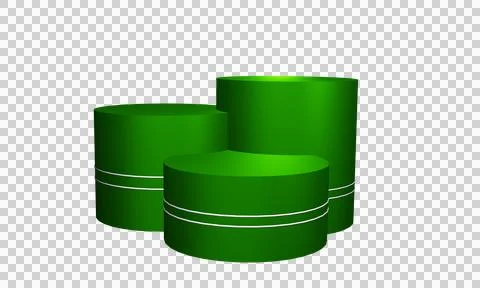 3d podium stage rendering Stock Photos