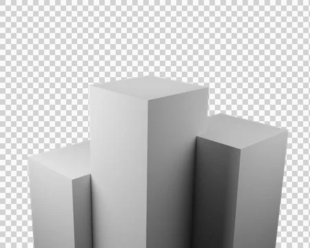 3d podium stage rendering Stock Photos