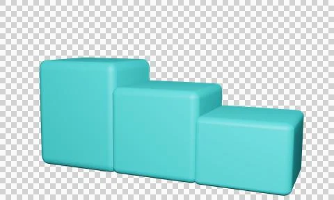 3d podium stage rendering Stock Photos