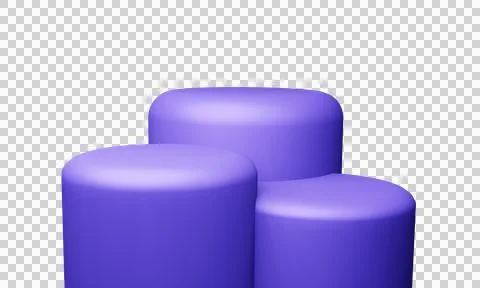 3d podium stage rendering Stock Photos