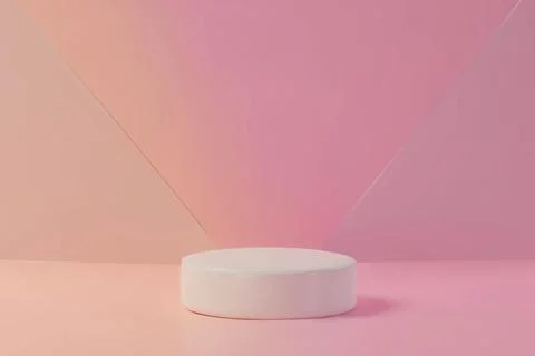 3d podium three background. Stock Illustration