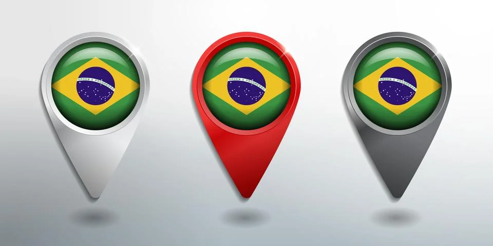 3D Pointer, Tag and Location Marker with Round Flag Nation of Belgium Stock Illustration