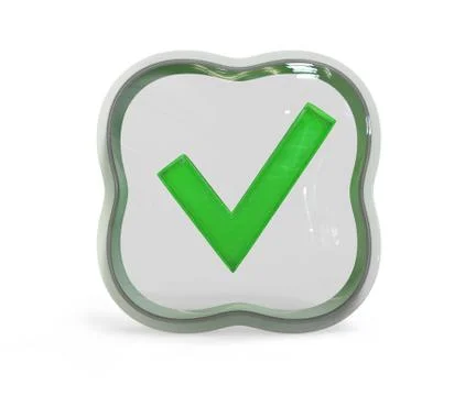 The 3D polished icon Stock Illustration