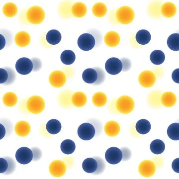 3d polka dots seamless pattern Stock Illustration