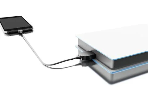 3d Portable external hard disk drive イラスト素材