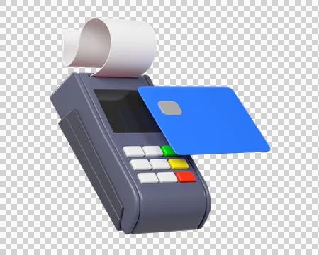 3D POS terminal icon Stock Illustration