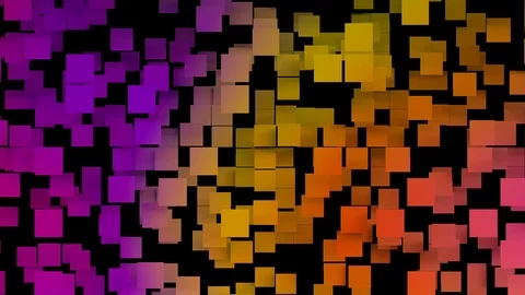 3D post it notes jumping towards the camera Stock Footage 104618284