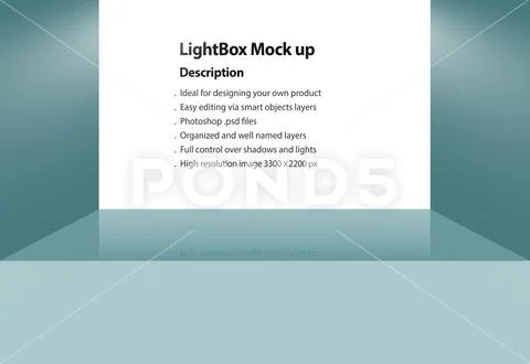 3D Poster mock up- editable PSD PSD Template